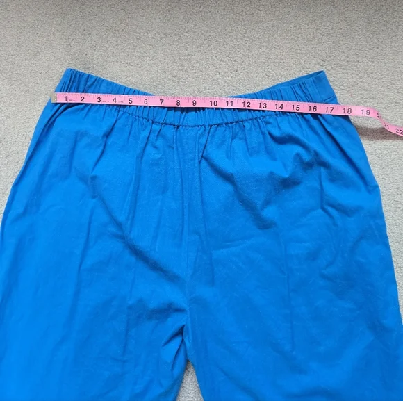 Alex Marie Azure Blue Linen-Blend Wide Leg Pants - XL - Picture 7 of 7